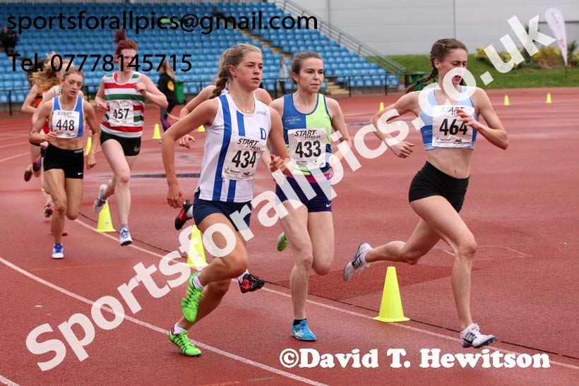 Womens under-20s 1500 metres, Northern Senior and Under-20s Champs., SportsCity, Manchester. Photo: David T. Hewitson/Sports for All Pics